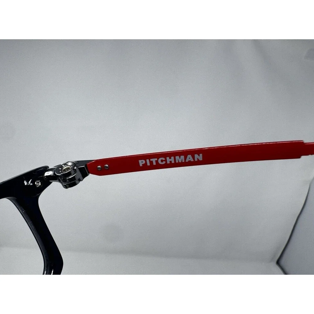 Oakley Pitchman OX8050-1563 Black Ink Red Eyeglass Frames 53-18-140 Authentic